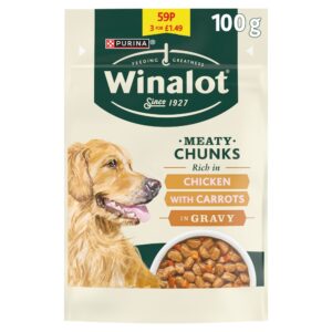 WINALOT Meaty Chunks in Jelly Chicken 100g PMP